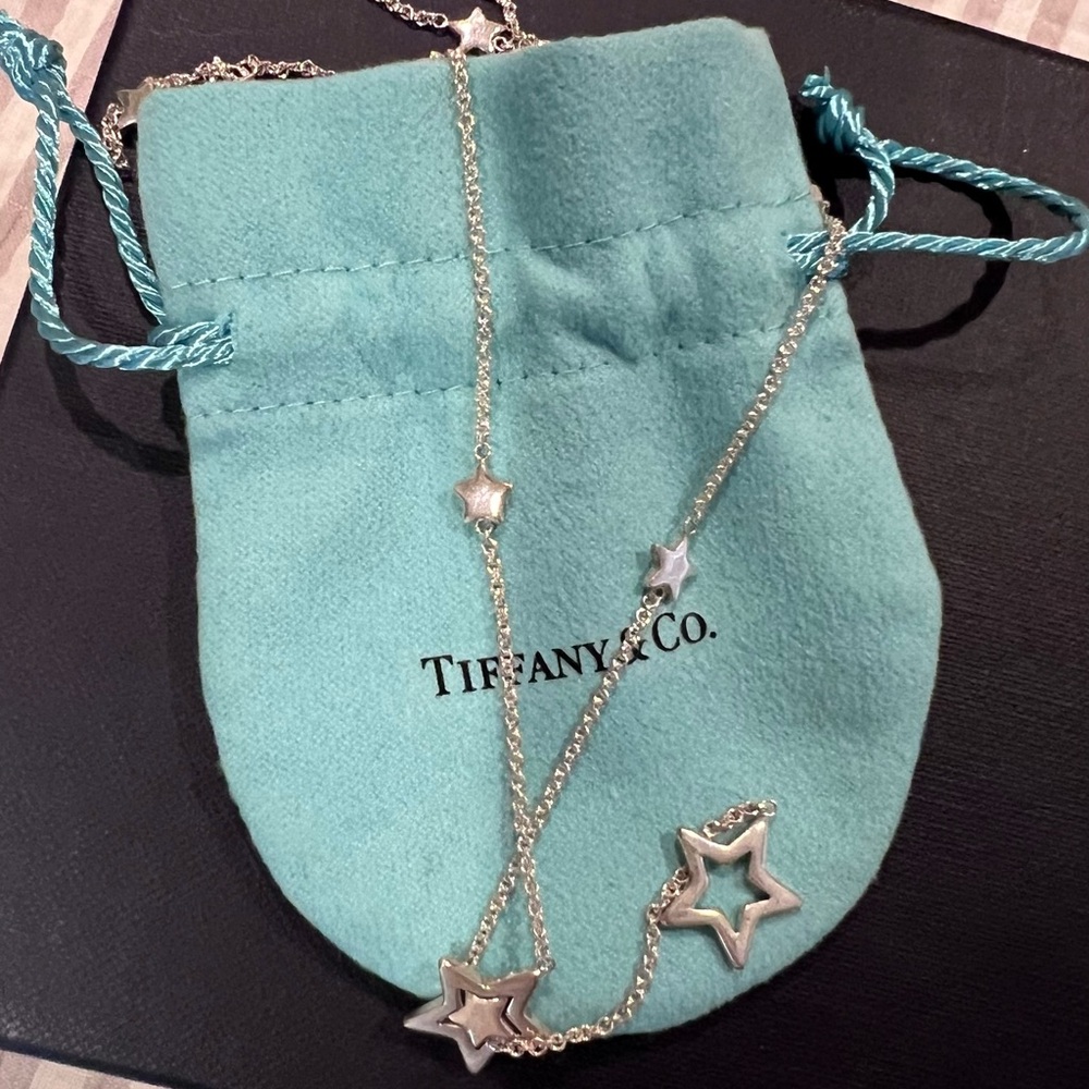 Tiffany & Co. Silver Star Necklace dangle necklace